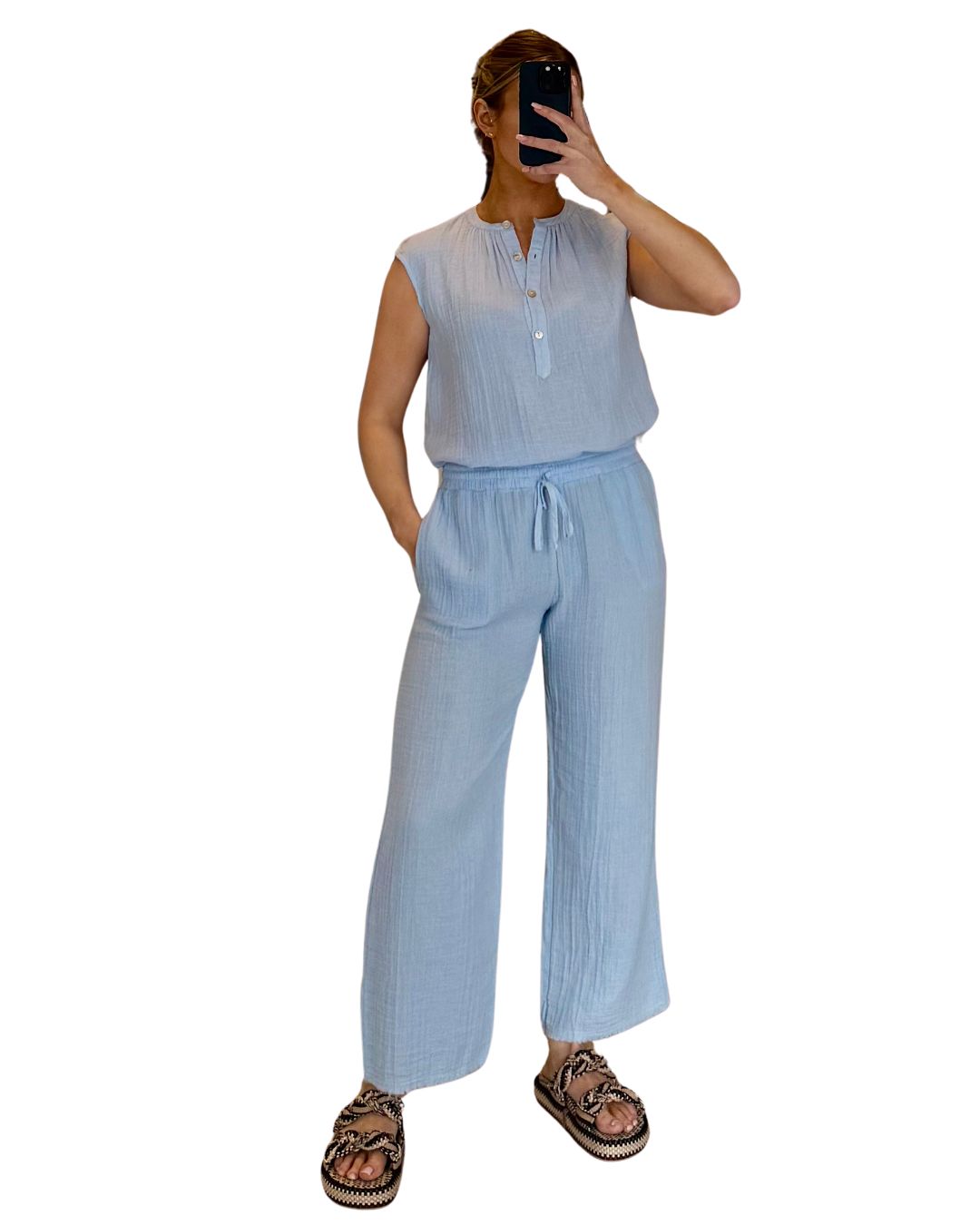 Elastic Long Pants Bluey