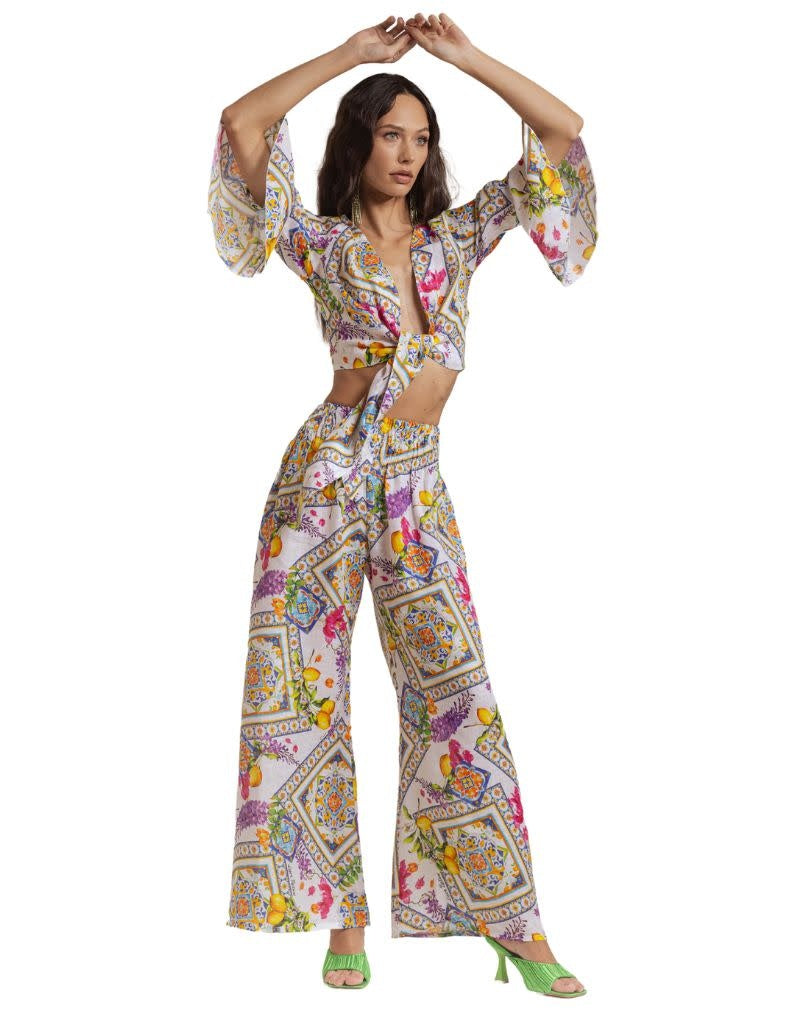 Pants Mandala Foulard Print S24