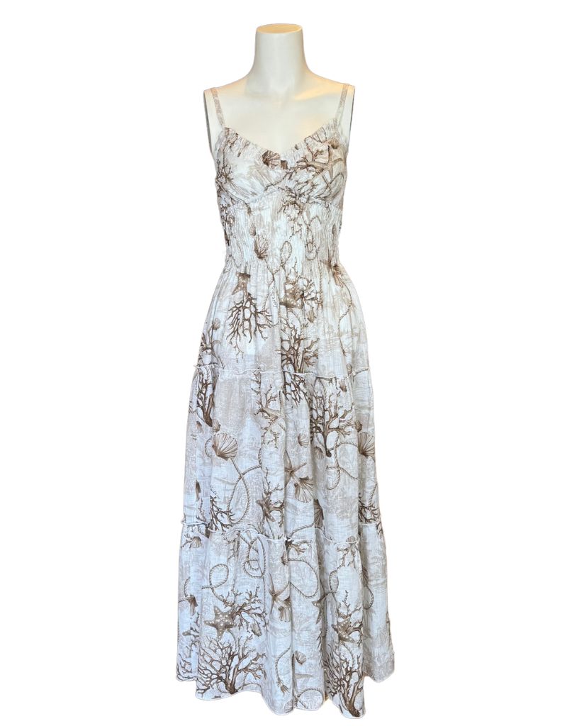 Dress Ornella Long Beige Coral