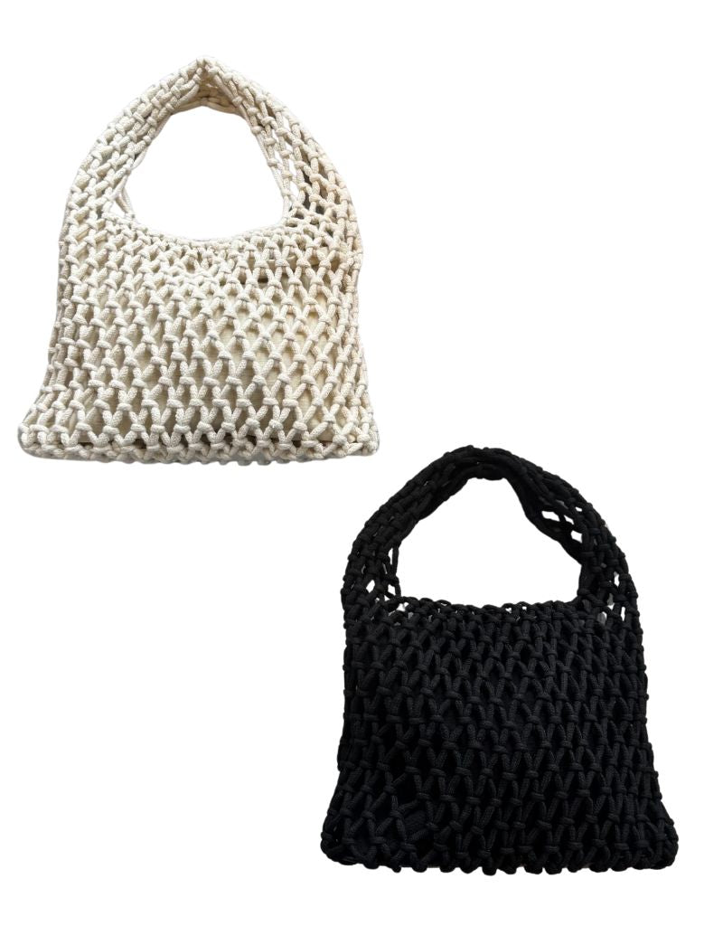 25S-0609 Cotton Woven Rope Mini with Magnet Closure Black