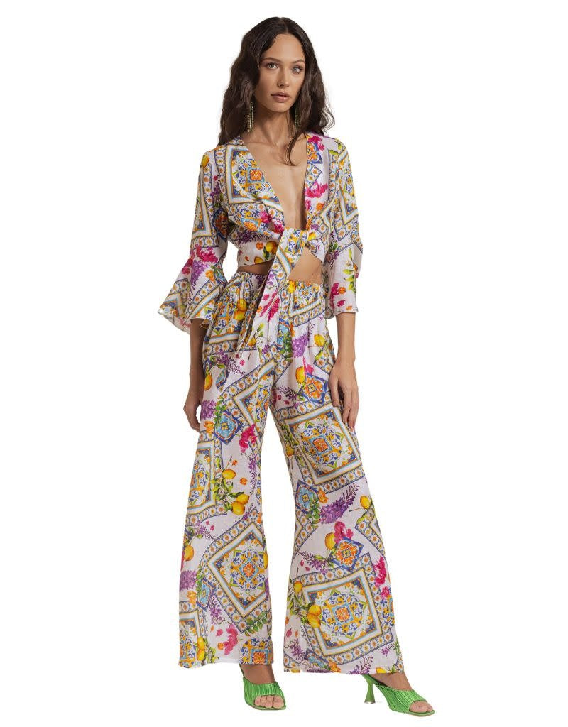 Pants Mandala Foulard Print S24