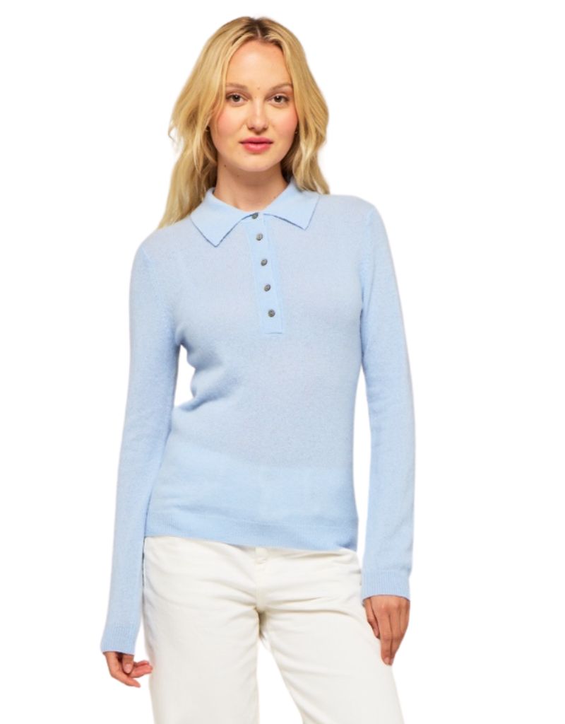 1982 Amaya Polo Sweater Azure