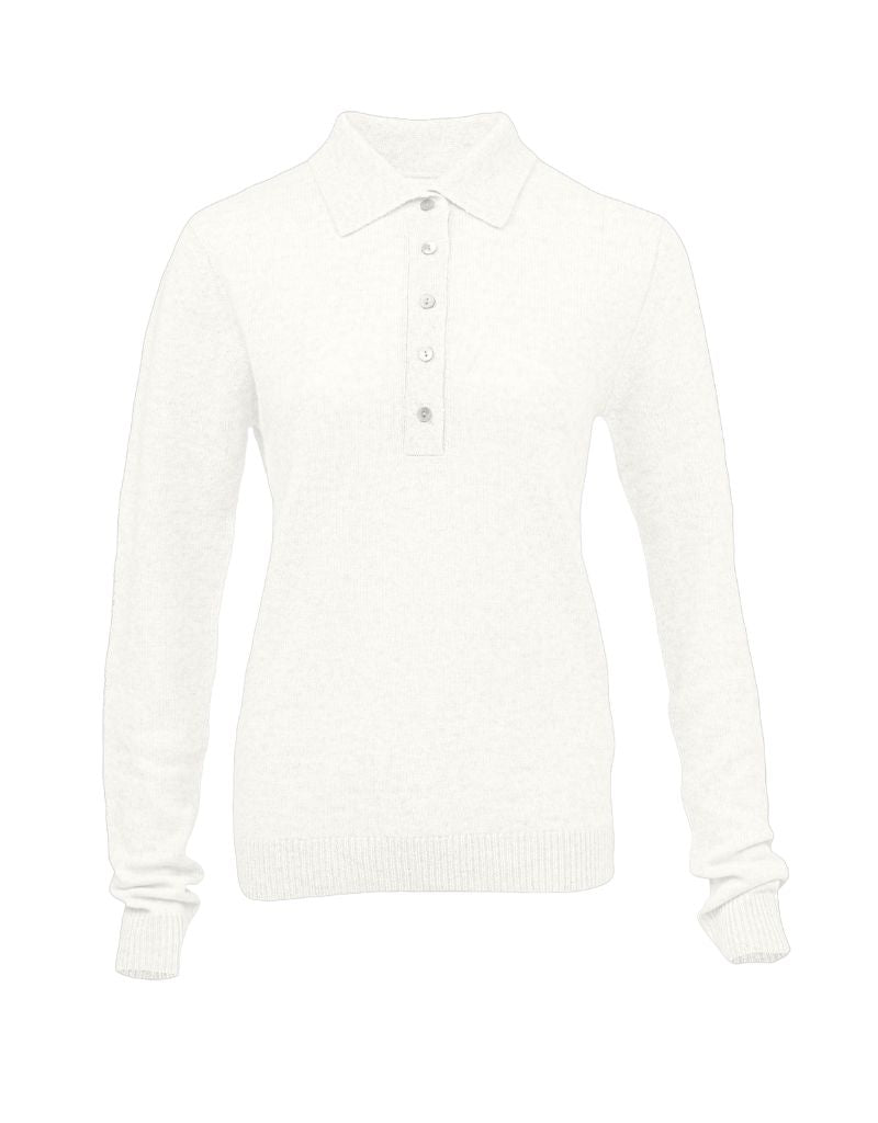 1982 Amaya Polo Sweater Natural White