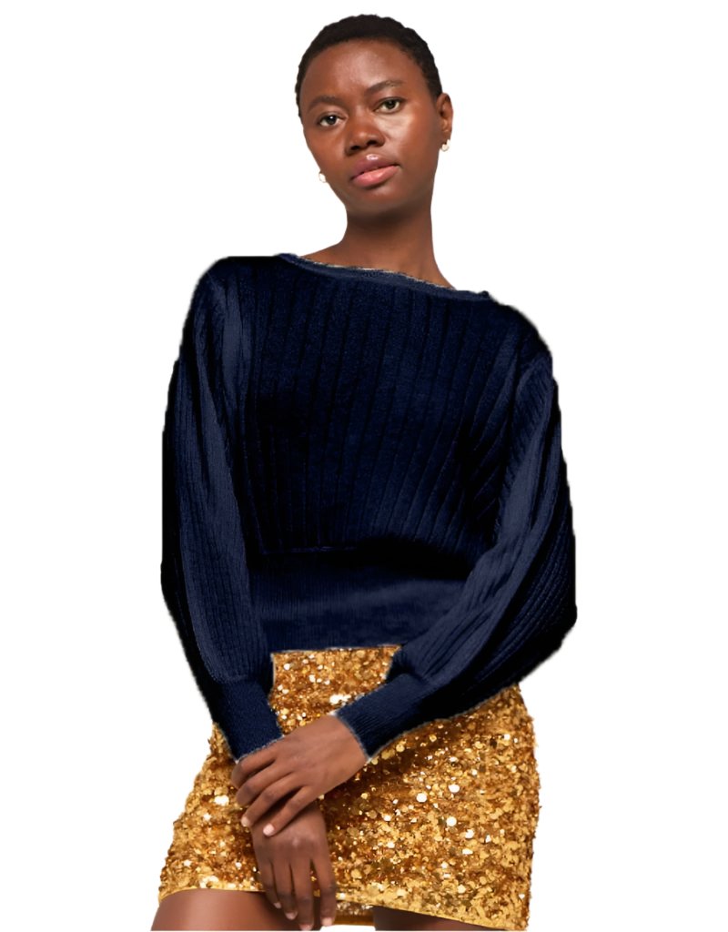 1982 Rosa Ribbed Crew Navy