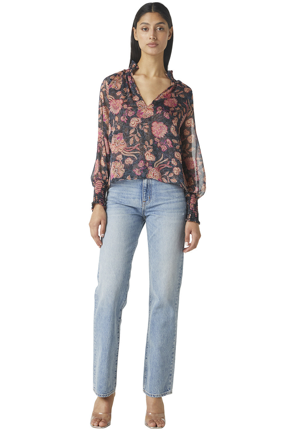 Alexis Top Flora Dot