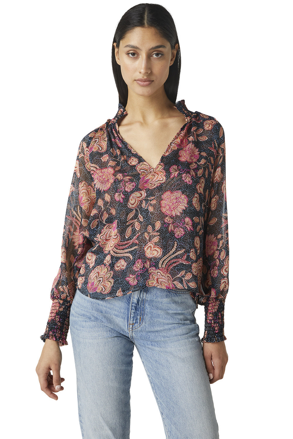Alexis Top Flora Dot