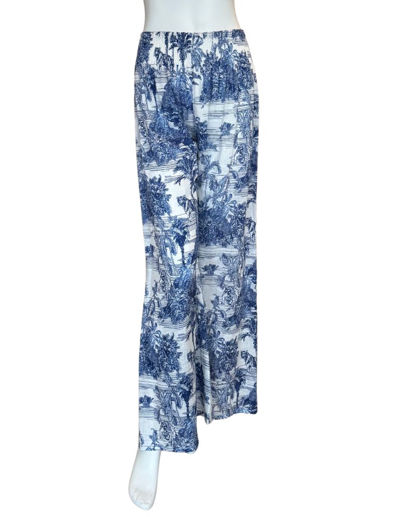 Pants Mandala Blue Toile