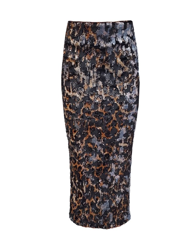 Liza Skirt 3D Leopardo