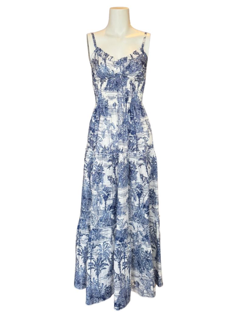 Dress Ornella Long Adoro Blue Toile