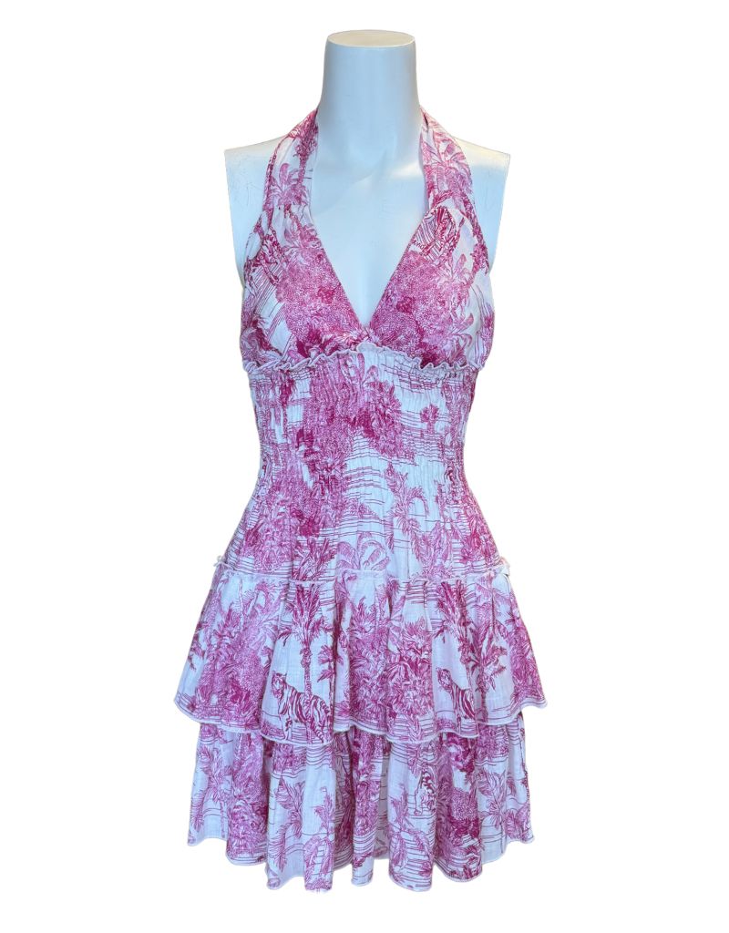 Luisa Positano | Dress Melon Short Pink Toile