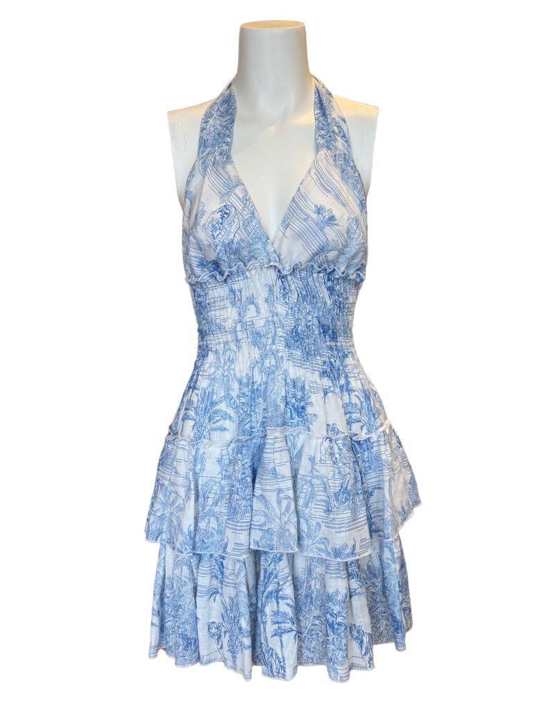 Dress Melon Short Sky Toile