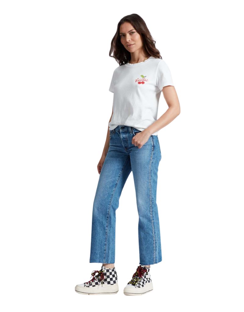 ASKK NY Low Rise Straight Studded Muse