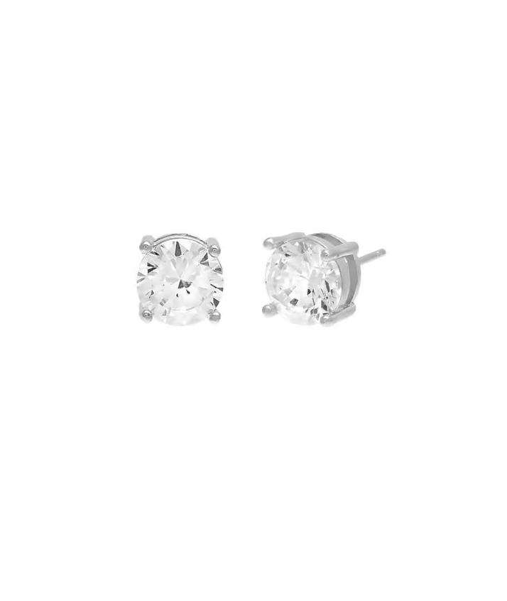 Adina Eden E158883-SIL-277 Juliette Stud Earring Silver 8mm