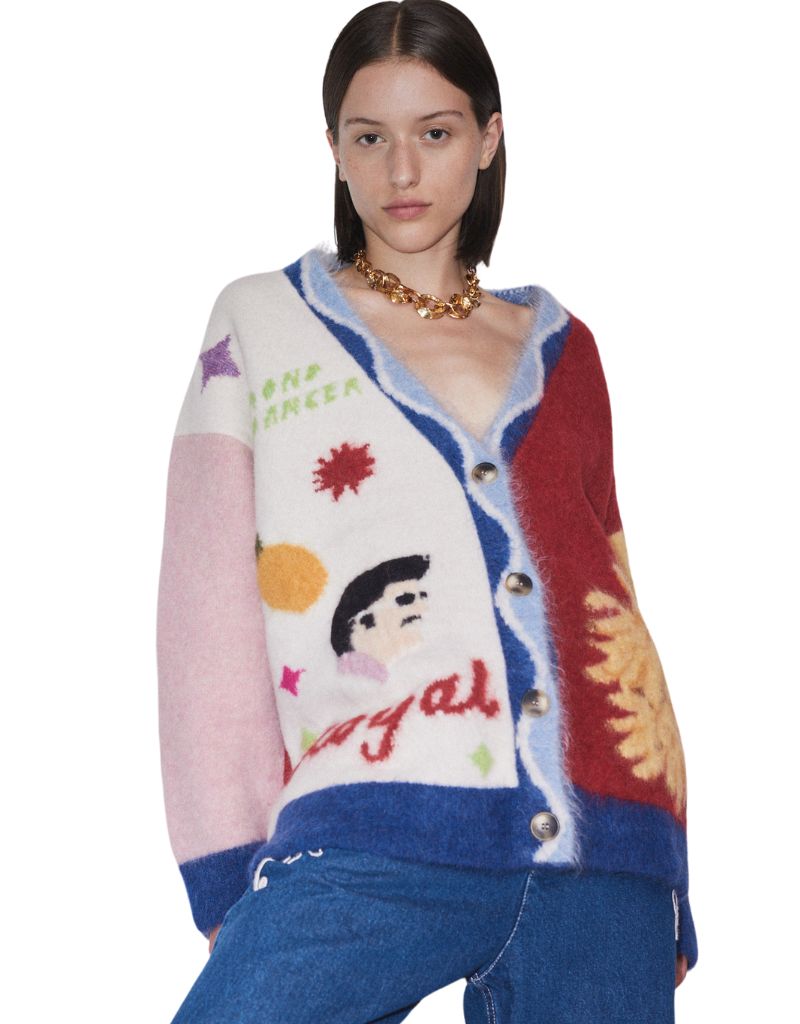 Alemais All Aboard Knit Cardigan Multi