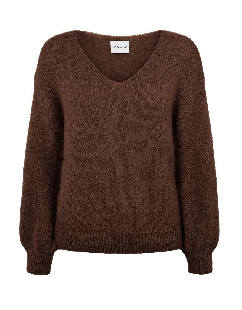 American Dreams Milana LS Alpaca Pullover Cocoa