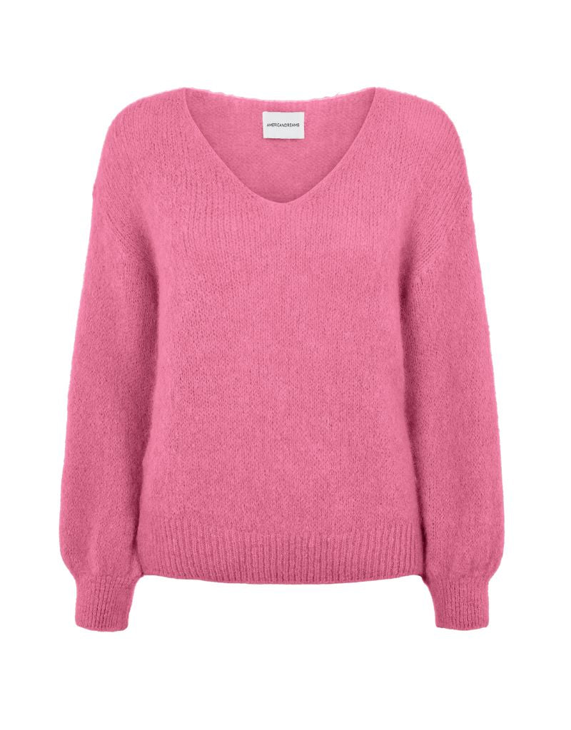 American Dreams Milana LS Alpaca Pullover Pink