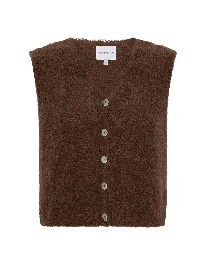 American Dreams Telma Vest Light Cocoa