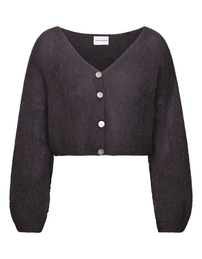 Americandreams Cornelia Cropped Cardigan Black
