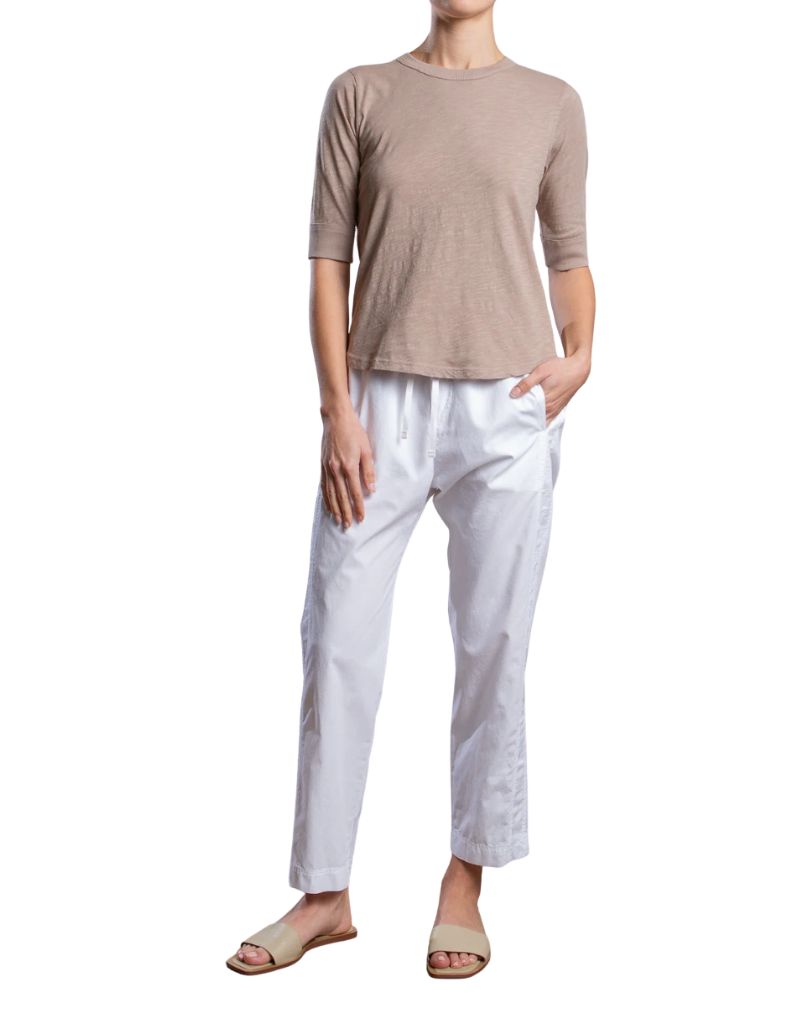 Andy Pant in Paperweight Cotton White