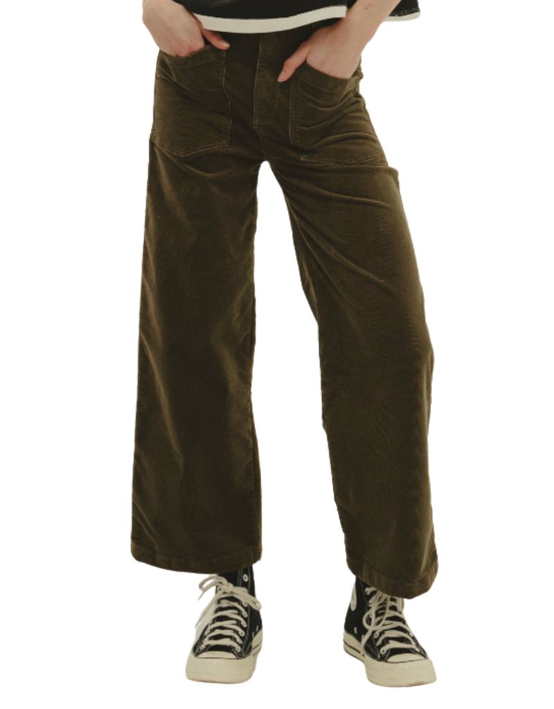 Askk NY Virginia Corduroy Safari Green