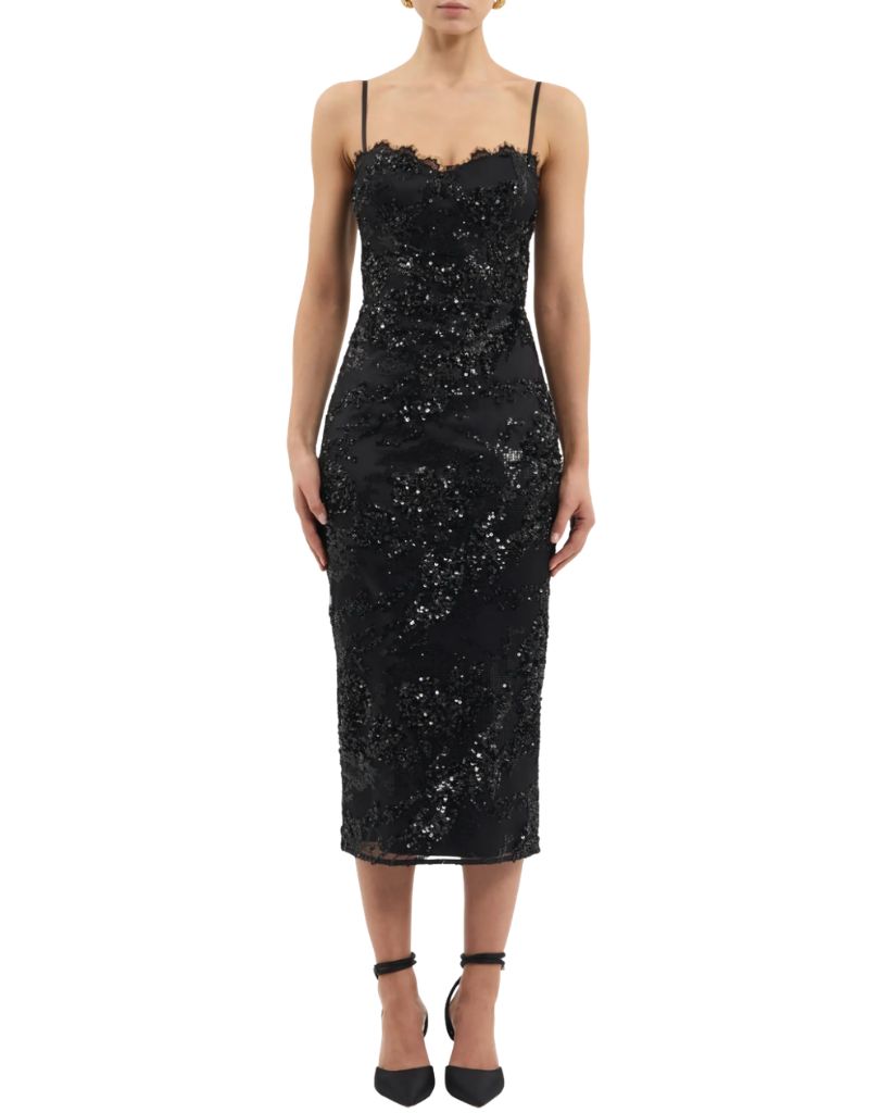Beau Midi Dress Black