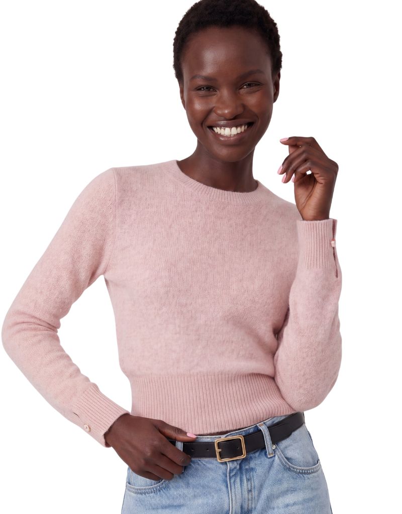 Brushed Cashmere Crew Pink Quartz