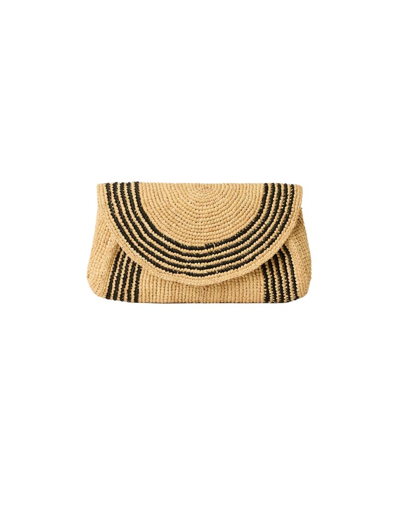 BTB Los Angeles Lily Clutch Natural Black