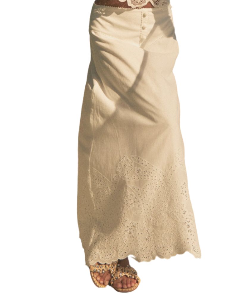 BTB Los Angeles Lucia Skirt White
