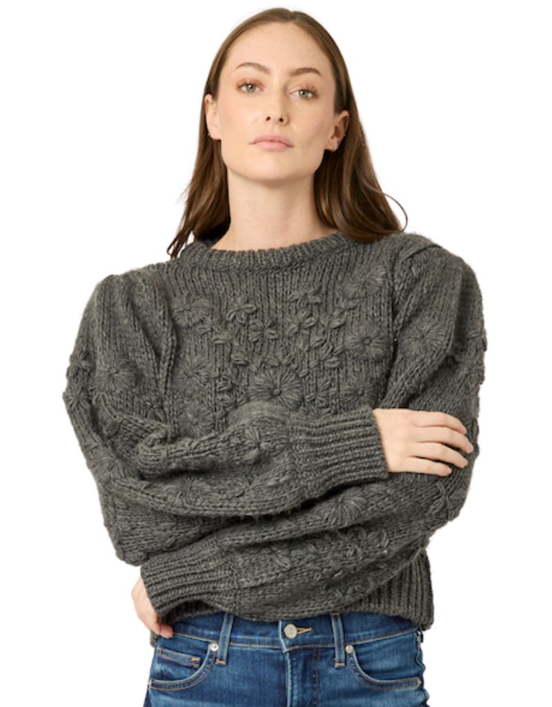 BTB Los Angeles Margaret Crewneck Sweater Charcoal