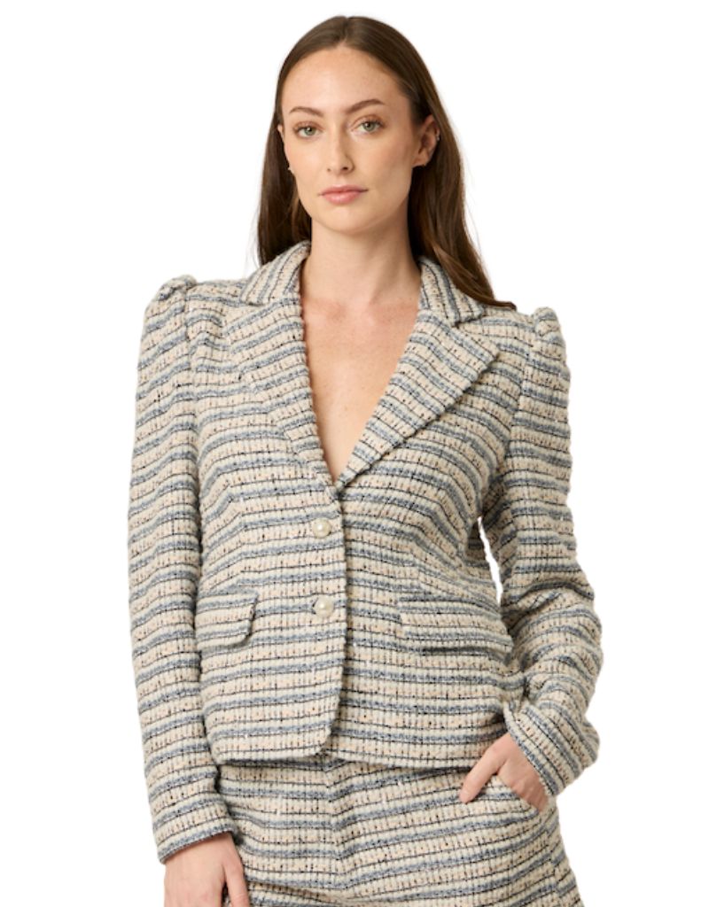 BTB Los Angeles Marilou Blazer Blue Pink Multi