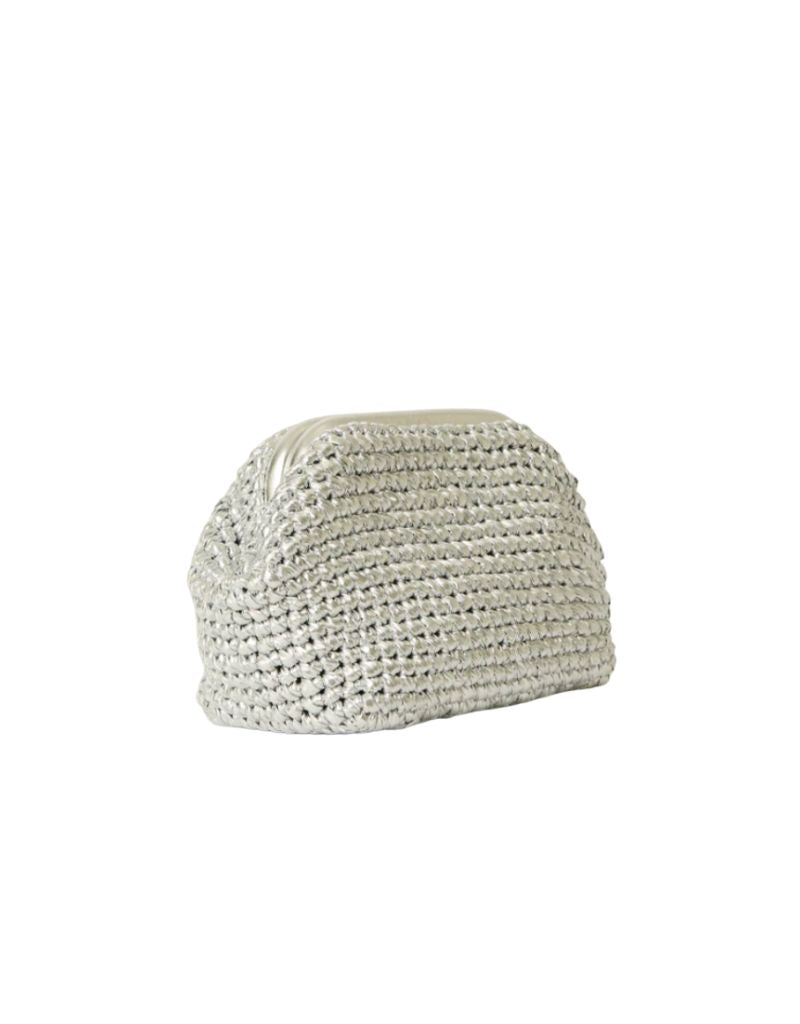 BTB Los Angeles Nova Clutch Silver