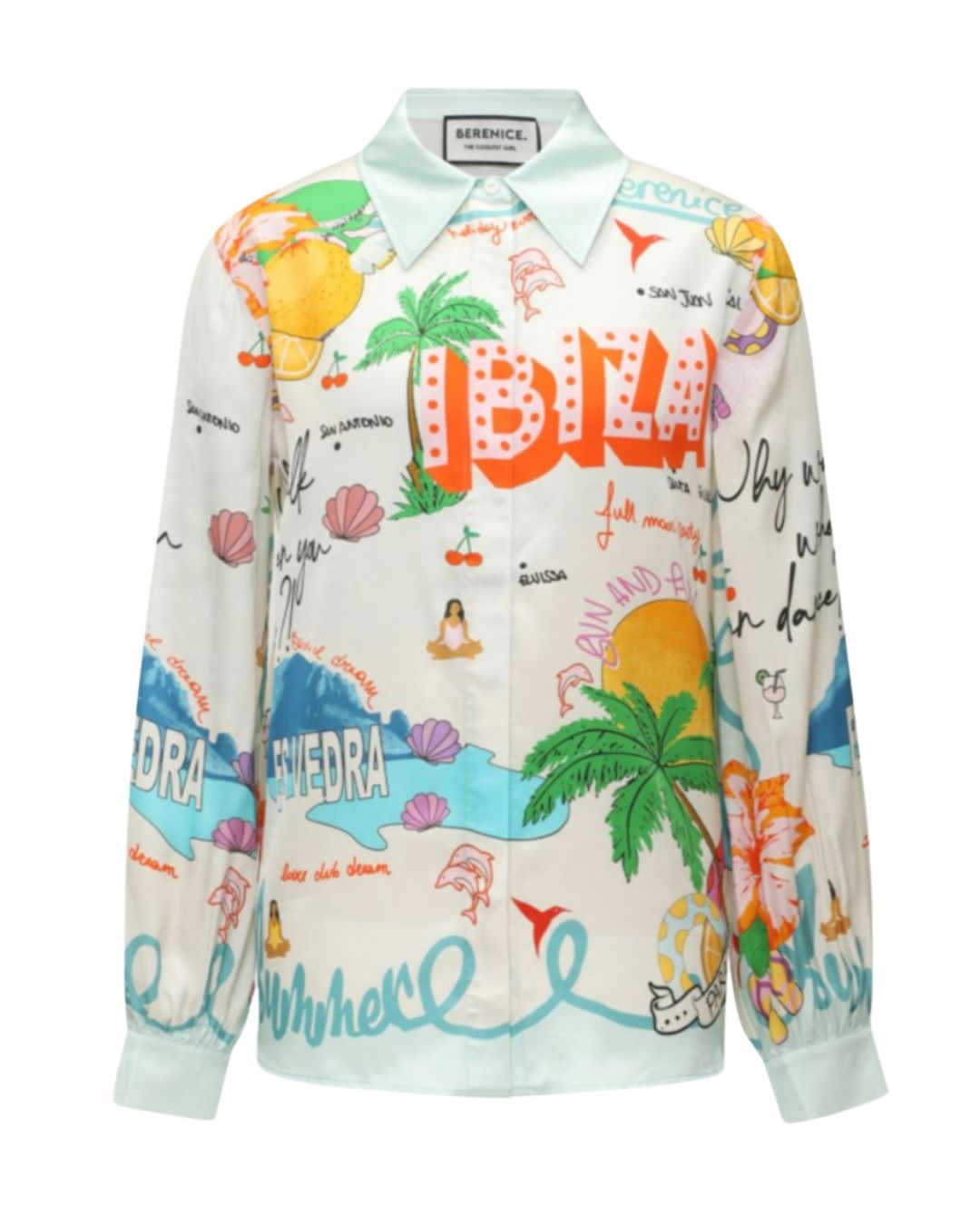 Berenice Cali Full Moon Flowing Shirt Multico