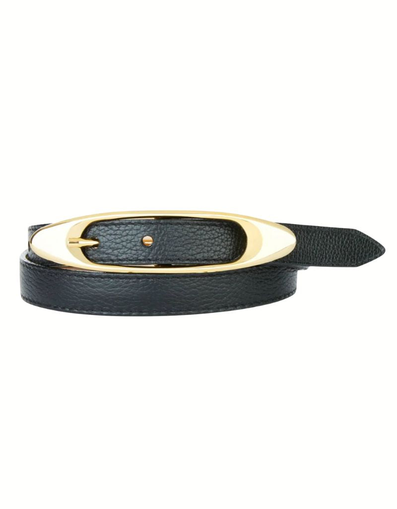 Brave Gerlinde Belt 1565 Black Pebbled G