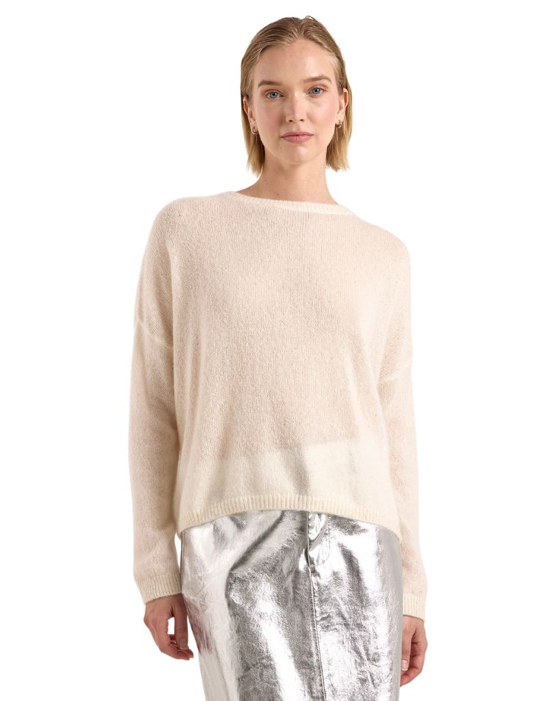 Brodie Estelle Sparkle Crew Ivory