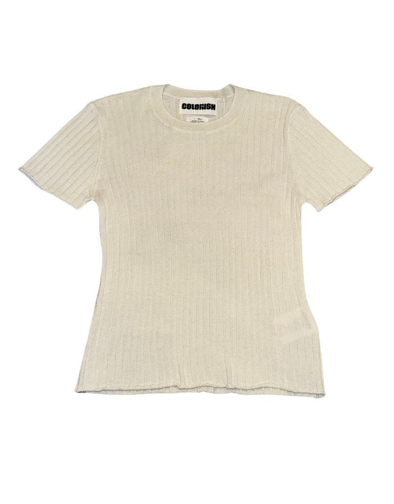 CSC Maria Rib Tee White