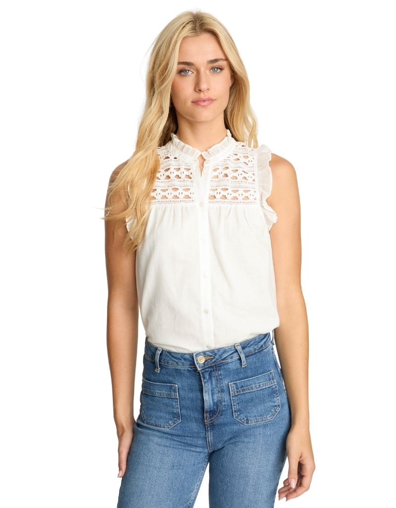 Caballero Anthea Top in White