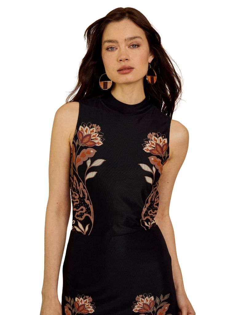 Caballero Naf Top in Crouching Cheetah Black