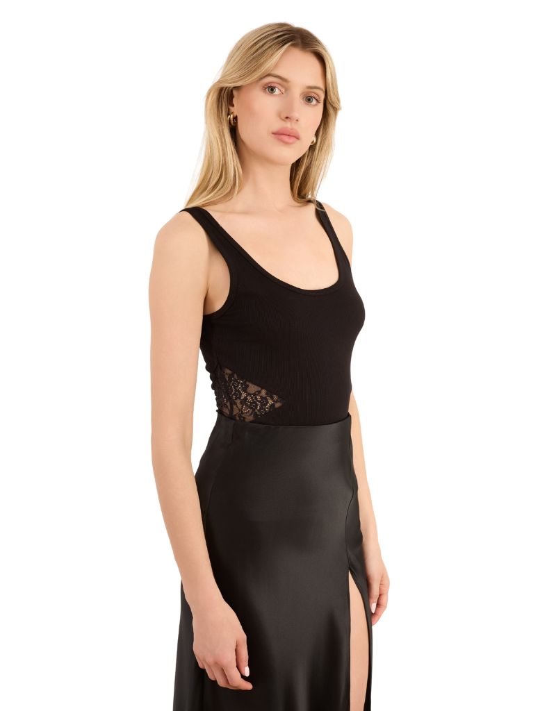 Cami NYC Miray Rib Knit Tank Black