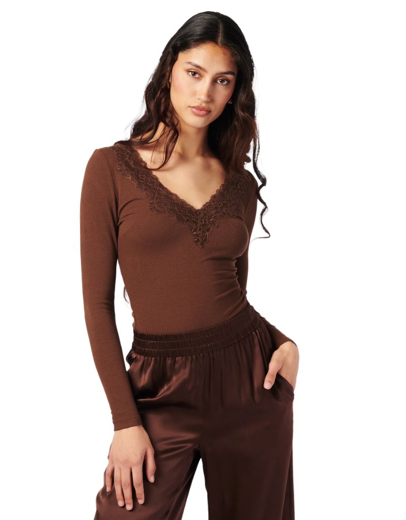 Cami NYC Rooney Rib Knit Top Malt