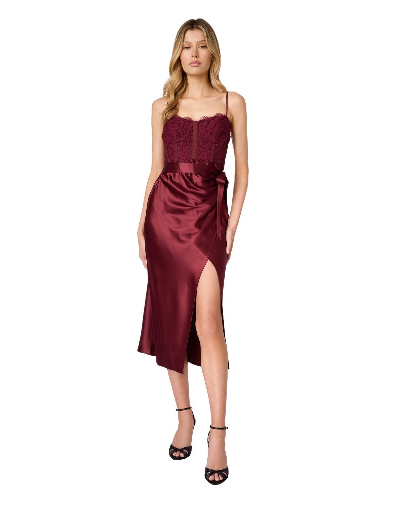 Cami NYC Tricia Midi Dress Syrah