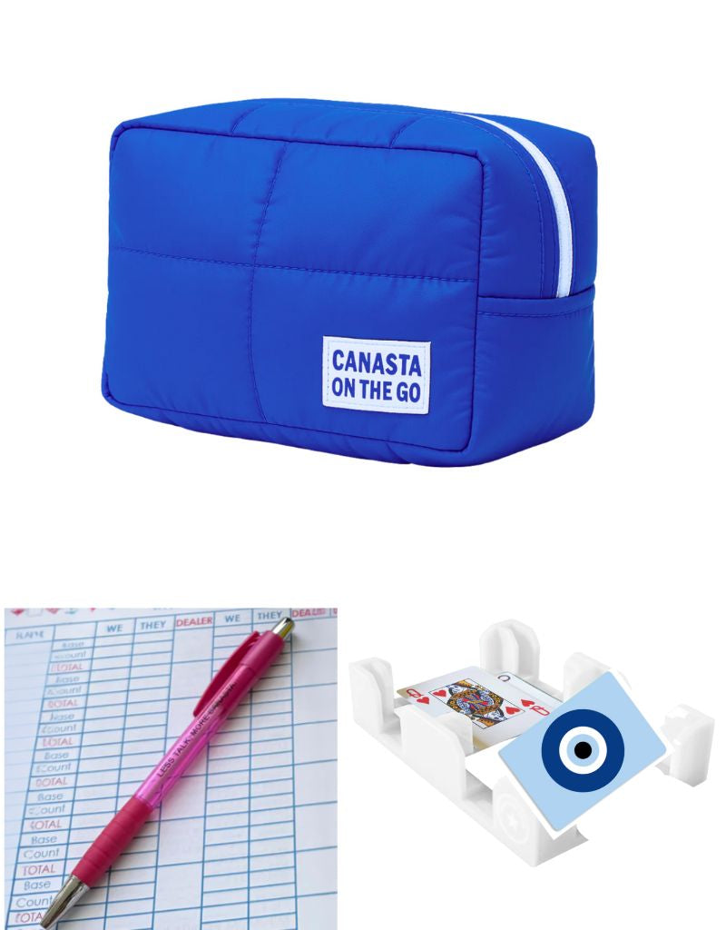 Canasta sets.com Travel Canasta Set on the Go in Blue