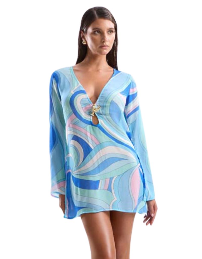 Lulu Lobster Dress Dolce Blue