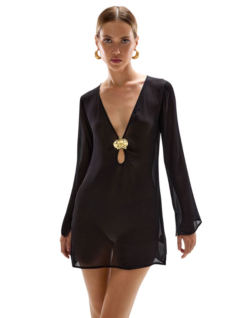 Cin Cin Lulu Orchid Dress Black