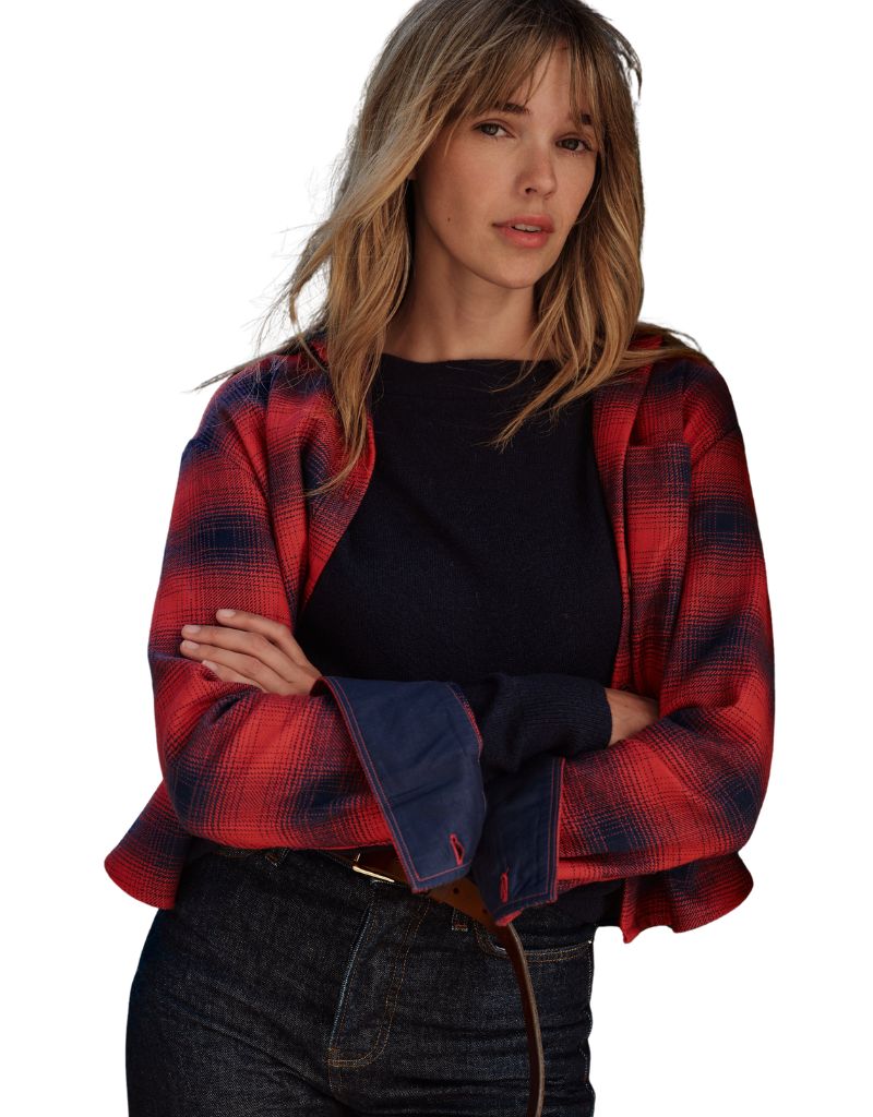 Cissa The Field Shirt 100% Cotton Flannel Redwood Plaid