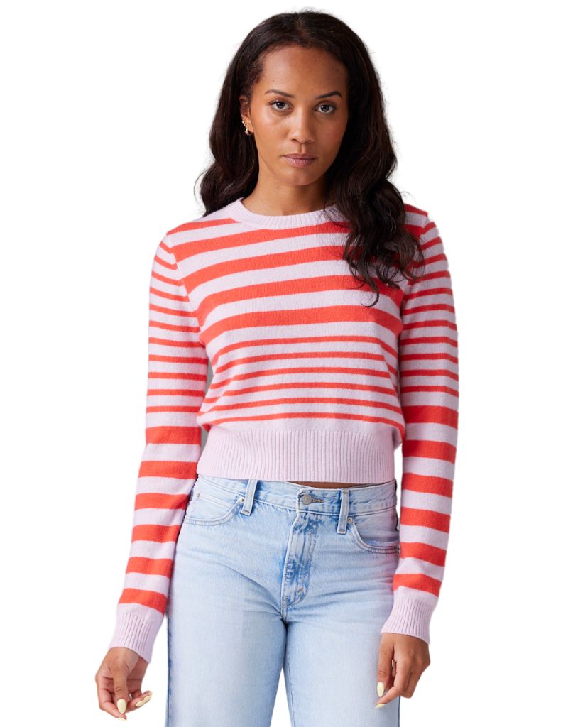 Colorush Stripe Womad Little Crew Clementine Pop