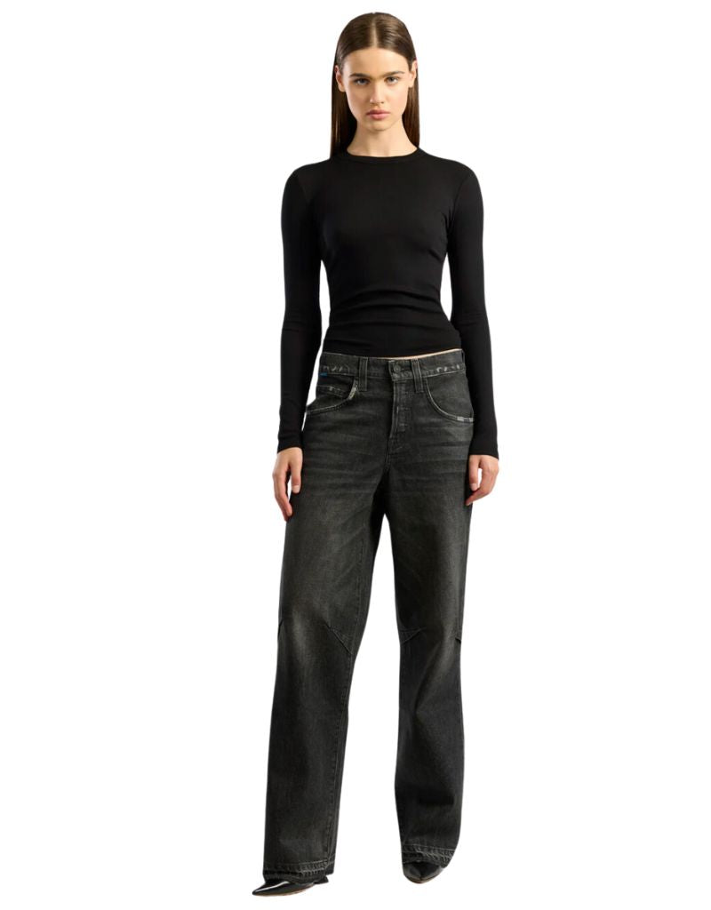 Cotton Citizen Verona Crew Shirt Jet Black