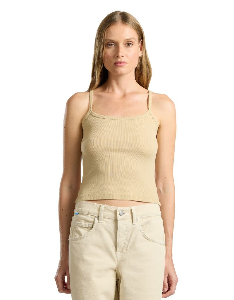 Cotton Citizen Verona Spaghetti Tank Sand