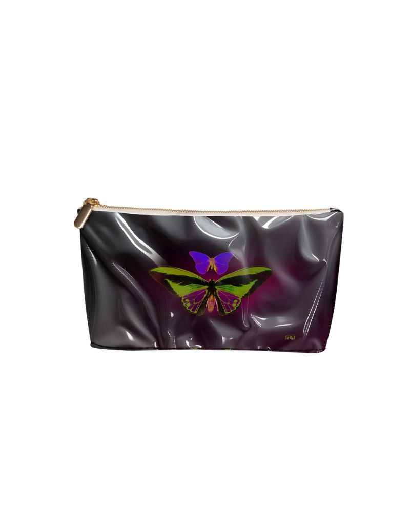 David Stesner Arthouse Electric Orchid Small Makeup Bag Travel Case