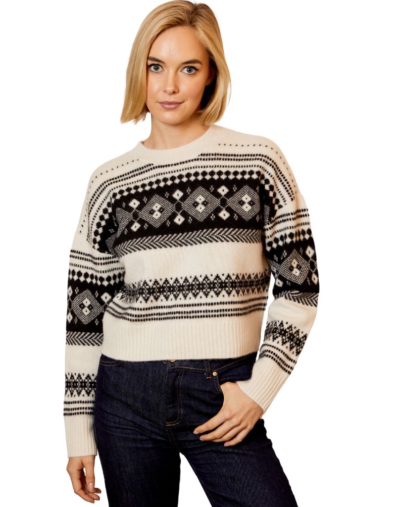 Design History Fairisle Feather Combo