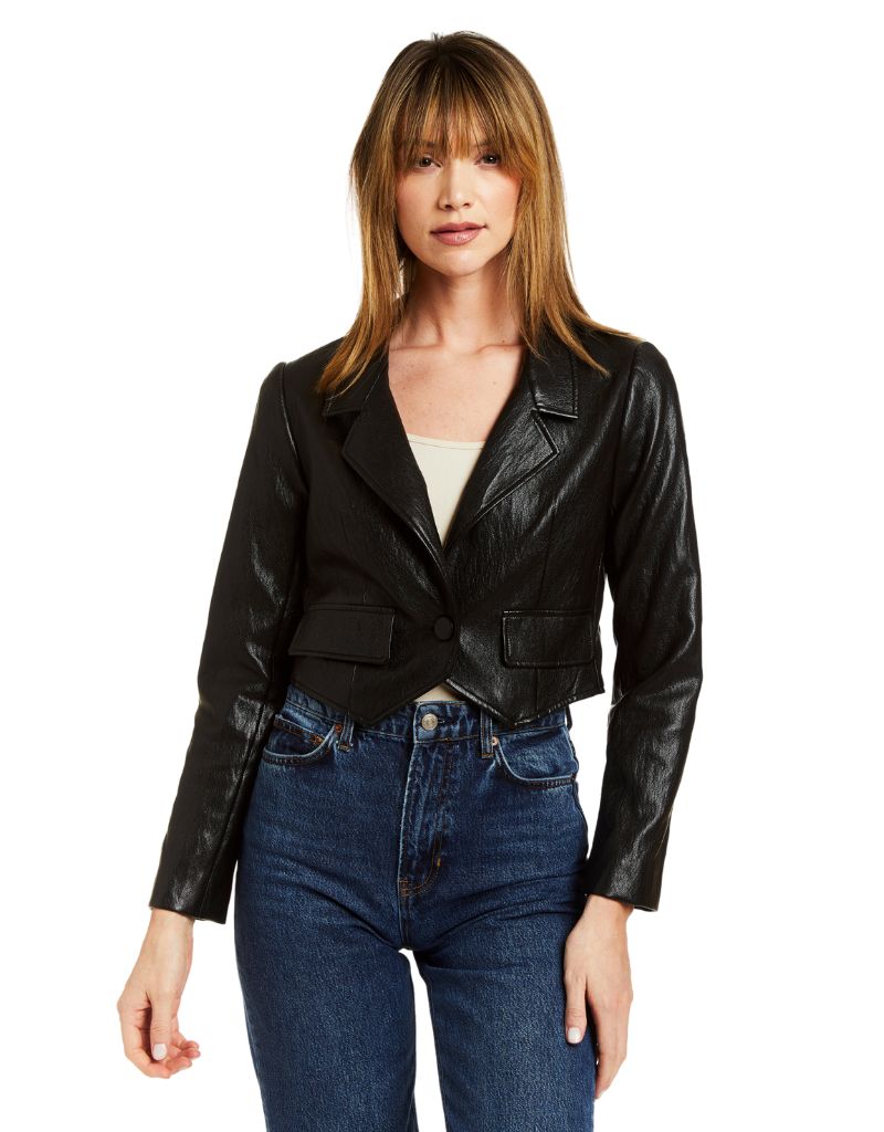 Drew Bonnie Retro Vegan Blazer Black